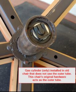 DOZYANT Gas Lift Cylinder Replacement,Hydraulic Pneumatic Shock Piston Heavy Duty (450 lbs) Universal Size Fits Most Executive Office Chairs, Highest End Class 4 Black 47 61yNIjFK GL