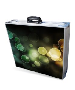 Alternative view of 8-Foot Folding Pong Table - Choose Table Options (Base, Cup Holes, LED Lights, or Cup Holes & LED Lights) - Bubbles Edition Standard w/ Cup Holes & LED Lights