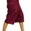 Dark Red Toray - 3/4 Men Women Thai Fisherman Pants Yoga Trousers by Thai Spicy Free Size 10 61yRzzwWPCL