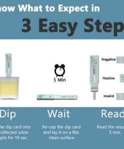 Prime Screen EtG Alcohol Urine Test - at Home Rapid Testing Dip Card Kit - 80 Hour Low Cut-Off 300 ng/mL - WETG-114 (5) 5 15 61ySdO5z1QL