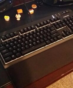 Glorious Gaming Wrist Pad/Rest - Full Standard Size - Black - Mechanical Keyboards, Stitched Edges, Ergonomic | 17.5x4 inches | 25mm/1in Thick (GWR-100) Full Size (Standard) 53 61yT68mfyNL