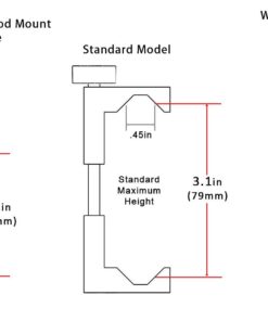 RetiCAM Smartphone Tripod Mount - Metal Universal Smart Phone Tripod Adapter Including Both Standard and XL Mounting Kits Black - Standard and XL (2.1 to 3.6") 37 61yWEN5iTGL