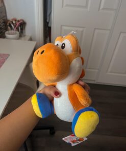 Little Buddy 1390 Super Mario All Star Collection 7" Orange Yoshi Plush 20 61yWf3937mL