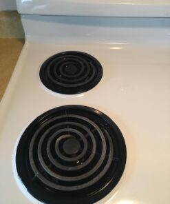 Alternative view of Range Kleen P10124XN, Black, Style A Porcelain Drip Pans Set of 4, 2 6 Inch and 2 8 Inch