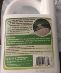 Simple Green Outdoor Odor Eliminator for Pets, Dogs, 1 gallon Refill - Ideal for Artificial Lawns & Patio, Milky White 36 61yXW5boluL