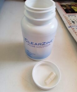 ClearZine Acne Pills for Teens & Adults (2 Bottles) | Clear Skin Supplement, Vitamins for Hormonal & Cystic Acne, 90 Caps Each 36 61yYue64z2L