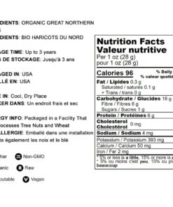 Food to Live Organic Northern Beans, 5 Pounds - Dried, Non-GMO, Kosher, Raw, Sproutable, Bulk Seeds, Product of the USA 5 Pound (Pack of 1) 10 61yYxIl97L