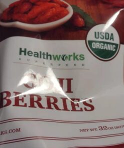 Healthworks Raw Goji Berries (32 Ounces / 2 Pound) | Certified Organic & Sun-Dried | Keto, Vegan & Non-GMO | Baking, Teas & Smoothies | Antioxidant Superfood 2 Pound (Pack of 1) 21 61yaDv6NYqL