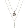 Lucky Brand Womens Pearl Delicate Necklace One Size Silver 26 61ybG60dQL