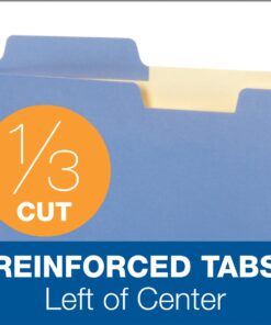 Pendaflex Globe-Weis/Pendaflex File Folder Pockets, 150 Sheet Capacity, Letter Size, Double Top, 1/3 Cut Tabs, Assorted Colors, 10 Pack (FP153L10 ASST) 12 61yd1bV7y1L