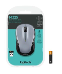 Logitech Wireless Mouse M325 with Designed-For-Web Scrolling - Light Silver 33 61yd3lXUu7L