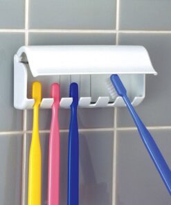 Eslite Toothbrush Holder with Cover (Ivory White) 31 61yd4ov9qeL