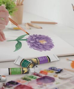 MyArtscape Travel Paint Brush Set, 7 Ultra Short-Handle Brushes with Case Holder - for Watercolor, Gouache and Acrylic - Synthetic Hair - Ideal for Plein Air Painting - Art Supplies 35 61ygtRNn9AL