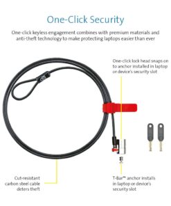Kensington K64637WW ClickSafe Keyed Laptop Lock for Business 14 61yhHuYnLML