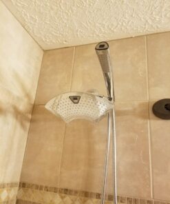 Dream Spa AquaFan 12 inch All-Chrome Rainfall-LED-Shower-Head with Color-Changing LED/LCD Temperature Display 36 61yiM4MeQDL