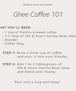 4th & Heart Vanilla Bean Grass-Fed Ghee, 9 Ounce, Keto, Pasture Raised, Lactose and Casein Free, Certified Paleo 9 Ounce (Pack of 1) 31 61yipa0OxsL