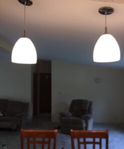 Possini Euro Design Brushed Nickel Plug in Swag Mini Pendant Lighting Fixture 9" Wide Modern Opal Glass Dome Shade for Dining Room Living House Foyer Kitchen Island Entryway Bedroom High Ceilings 26 61yisoCa4iL