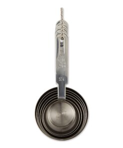 Alternative view of RSVP International Endurance Stainless Steel Measuring Cups, Set of 7 | 1/8 Cup to 1 Cup Measurements | Nest for Easy Storage | Dishwasher Safe | Dry or Liquid | Baking or Cooking 7 Piece, Nesting Cups