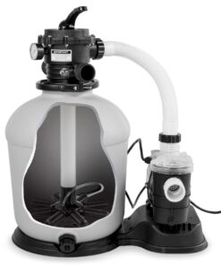 XtremepowerUS 3,100GPH Swimming Pool 16" Sand Filter 3/4 HP Pool Pump w/ Timer 15,000GAL Above Ground Pool Set 16" Sand Filter W/ Pump 31 61ykX6Na0AL