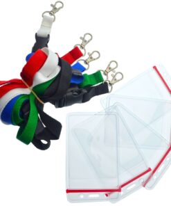 Alternative view of 5 Pack - Premium Quick Release Lanyards with Detachable Buckle & Heavy Duty Waterproof Badge Holders by Specialist ID (Assorted Colors) Assorted