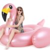 Jasonwell Giant Inflatable Flamingo Pool Float with Fast Valves Summer Beach Swimming Pool Floatie Lounge Floating Raft Party Decorations Toys for Adults Kids XXX-Large 11 61ynTqf3MDL