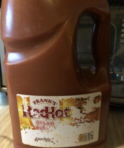 Frank's RedHot Original Buffalo Wings Sauce, 1 gal - 1 Gallon Bulk Container of Buffalo Hot Sauce with a Bold, Spicy Flavor Perfect for Wings, Dressings, Dips and More 128 Fl Oz (Pack of 1) 36 61yniozqehL