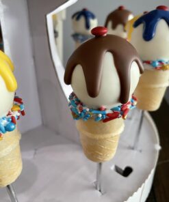 Joy Mini Cups Miniature Ice Cream Cones For Kids, Desserts, Cupcake Cones, Cake Pops 42 Count (1 Box/42 cones) 19 61yoIAYOceL