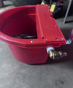 Little Giant® Automatic Animal Waterer | 4 Gallon | Float Controlled Automatic Waterer for Livestock | Heavy Duty and Durable | Made in USA | Red 18 61yrjnRzHL