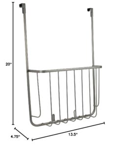 Spectrum Diversified Ashley Cookie Sheet Organizer, Cutting Board Holder, Bakeware Organizer, Over the Cabinet Door, Satin Nickel Large Over The Cabinet Cutting Board & Bakeware Holder 27 61ytJKwLzLL