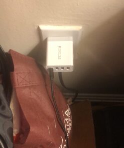 USB Wall Charger, Aioneus 40W 4-Port Fast Charger Block, Multiport USB Cube Power Adapter Wall Charger Plug Charging Block for iPhone 15 14 13 12 11 Pro Max XR Xs Max 8,Samsung,Moto,Android Phones White 43 61ytydLvesL