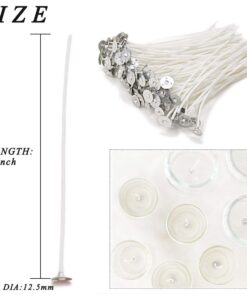 Alternative view of EricX Light 100 Piece Cotton Candle Wick 6" Pre-Waxed for Candle Making,Candle DIY