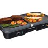 Hamilton Beach 3-in-1 Electric Indoor Grill + Griddle, 8-Serving, Reversible Nonstick Plates, 2 Cooking Zones with Adjustable Temperature (38546), Black 14 61yxTvP0Z8L