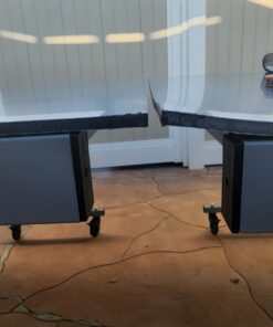 JOOLA NOVA - Outdoor Table Tennis Table with Waterproof Net Set - Quick Assembly - All Weather Aluminum Composite Outdoor Ping Pong Table - Tournament Quality - Indoor & Outdoor Compatible NOVA DX Outdoor 33 61yziBiNNL