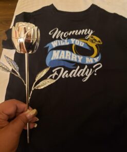 Elegance Long Stem Rose Ring Holder, 9", Silver 38 61z0nBCMwtL