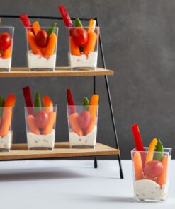 Juvale 72 Pieces Assorted Dessert Cups for Appetizers, Snacks, Plastic Shot Glasses 3oz and 5oz, Cups for Anniversary, Wedding Reception, Baby Shower, Birthday Party (Serves 36) 23 61z2gTgdTYL