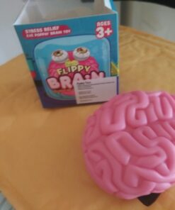 Flippy Brain Squishy Eye Popping Squeeze Fidget - Stress Relief Ball - Anxiety Reducer Sensory Play - Gag for Boys and Girls - Suitable for Autism, ADHD 25 61z7o6ZbM4L
