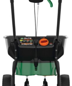 Scotts Elite Spreader for Grass Seed, Fertilizer, Salt and Ice Melt, Durable Push Spreader Holds up to 20,000 sq. ft Product Single Pack 47 61z8Qa4nkL