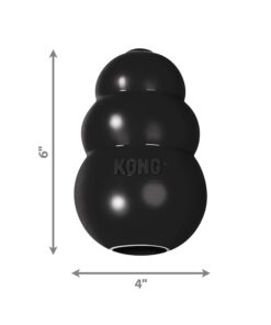 KONG - Extreme Dog Toy - Toughest Natural Rubber, Black - Fun to Chew, Chase and Fetch - for XX-Large Dogs XXL Standard Packaging 31 61z8x1GjfL