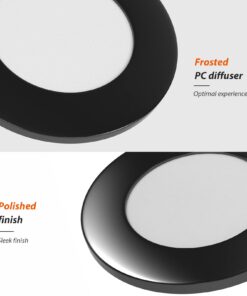 Dream lighting 12 Volt LED RV Lights Recessed Puck Lights - 2W Interior Ceiling Light for RV Trailer Boat - Warm White Black Shell Pack of 10 Pack 10 9 61z9k8wETWL