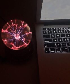 Unido Box 3"-Inch Mini Plasma Ball Light USB and Battery-Operated, Touch Lightning Lamp Desk Toy 12 61zACI2ryYL