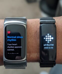 Fitbit Charge 5 Advanced Health & Fitness Tracker with Built-in GPS, Stress Management Tools, Sleep Tracking, 24/7 Heart Rate & More, Mineral Blue, One Size S & L Bands Included, Steel Blue/Platinum Fitbit Charge 5 37 61zAXWOZQYL