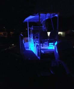 Partsam 4Pcs 3" Inch Round Chrome Marine Boat Lights Blue LED Transom Mount Stern Anchor Navigation Lights IP67 Waterproof, Boat LED Stern Lights, Night Fishing Lights,Deck Lights, 12V, Surface Mount 34 61zAogXvcBL