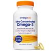 OmegaVia Ultra Concentrated Omega 3 Fish Oil Burpless - 60 Softgels - Triple Strength Omega 3 Fish Oil Supplements, 1135 mg Pure Omega3, No Fishy Burps, High EPA DHA DPA, IFOS 5-Star Certified 17 61zAvd1JKHL