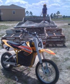 Razor MX650 Dirt Rocket Off-Road Motocross Bike – 36V Electric Ride-On, Up to 17 mph, Dual Suspension, Hand-Operated Dual Brakes, Twist Grip Throttle, Authentic Bike Geometry 30 61zEXaV3dTL