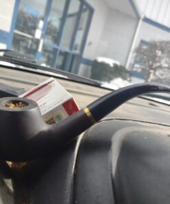 Scotte Luxury Tobacco Smoking Pipe Set,Leather Tobacco Pipe Pouch Wood Pipe Accessories(Redwood Scraper/Stand/Filter Element/Filter Ball/Small Bag/Box) (black) 31 61zEsyy4L1L