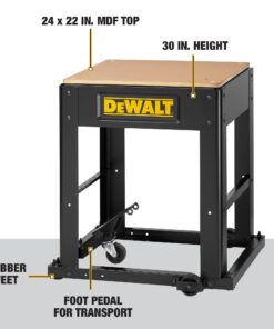DEWALT Planer Stand with Integrated Mobile Base, 24” x 22” x 30” (DW7350) 36 61zF7pwz3hL