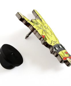 Alternative view of Pinsanity Zombie Rock Hand Horror Enamel Lapel Pin