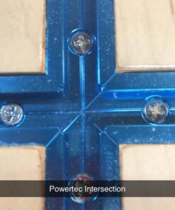 POWERTEC 71209 3" T-Track Intersection Kit with Predrilled Mounting Holes & Wood Screws, for Universal T Track, Aluminum T Track Accessories for Woodworking Jigs and Fixtures 28 61zIZc033eL