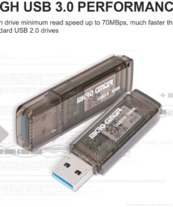 Micro Center SuperSpeed 2 Pack 32GB USB 3.0/USB3.1 Gen1 Flash Drive Gum Size Memory Stick Thumb Drive Data Storage Jump Drive (32G 2-Pack) Black - 32GB x 2 22 61zJrFvbxL