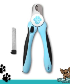 Dog Nail Clippers and Trimmer with Safety Guard to Avoid Over-Cutting Nails & Free Nail File - Razor Sharp Blades - Sturdy Non Slip Handles - for Safe, Professional at Home Grooming Blue 20 61zK cdJwYL 1
